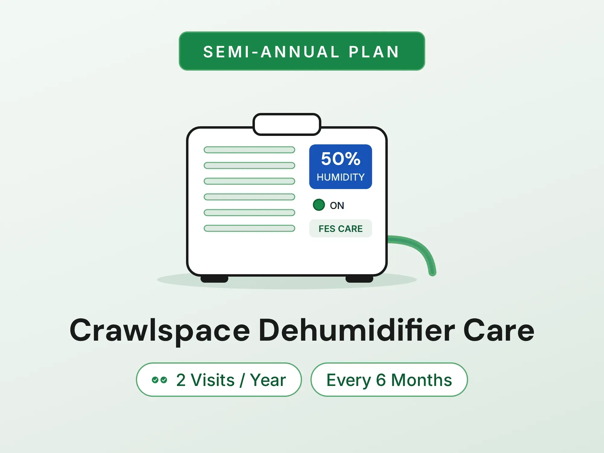 Dehumidifier Maintenance Program - 2 visits per year (every 6 months)